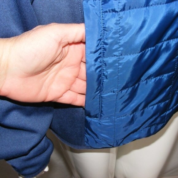 ORVIS Coat, L, Blue, Quilted Body, Zipper front, Pockets, Long sleeve - Picture 5 of 14